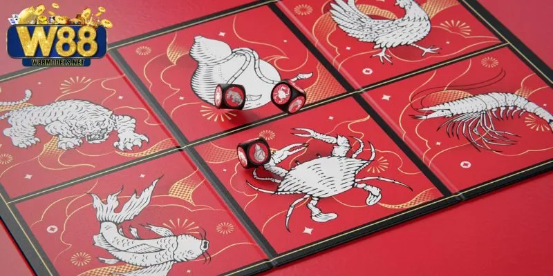 Người chơi có thể cược vào các biểu tượng như Bầu, Cua, Tôm, Cá.