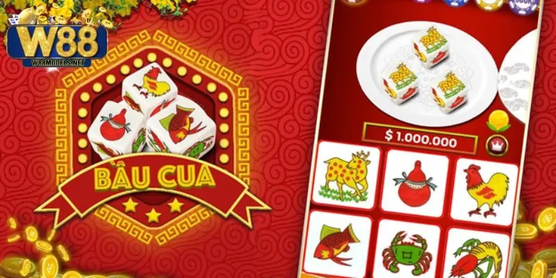 Bầu cua W88 là trò chơi dân gian hấp dẫn trên nền tảng trực tuyến.